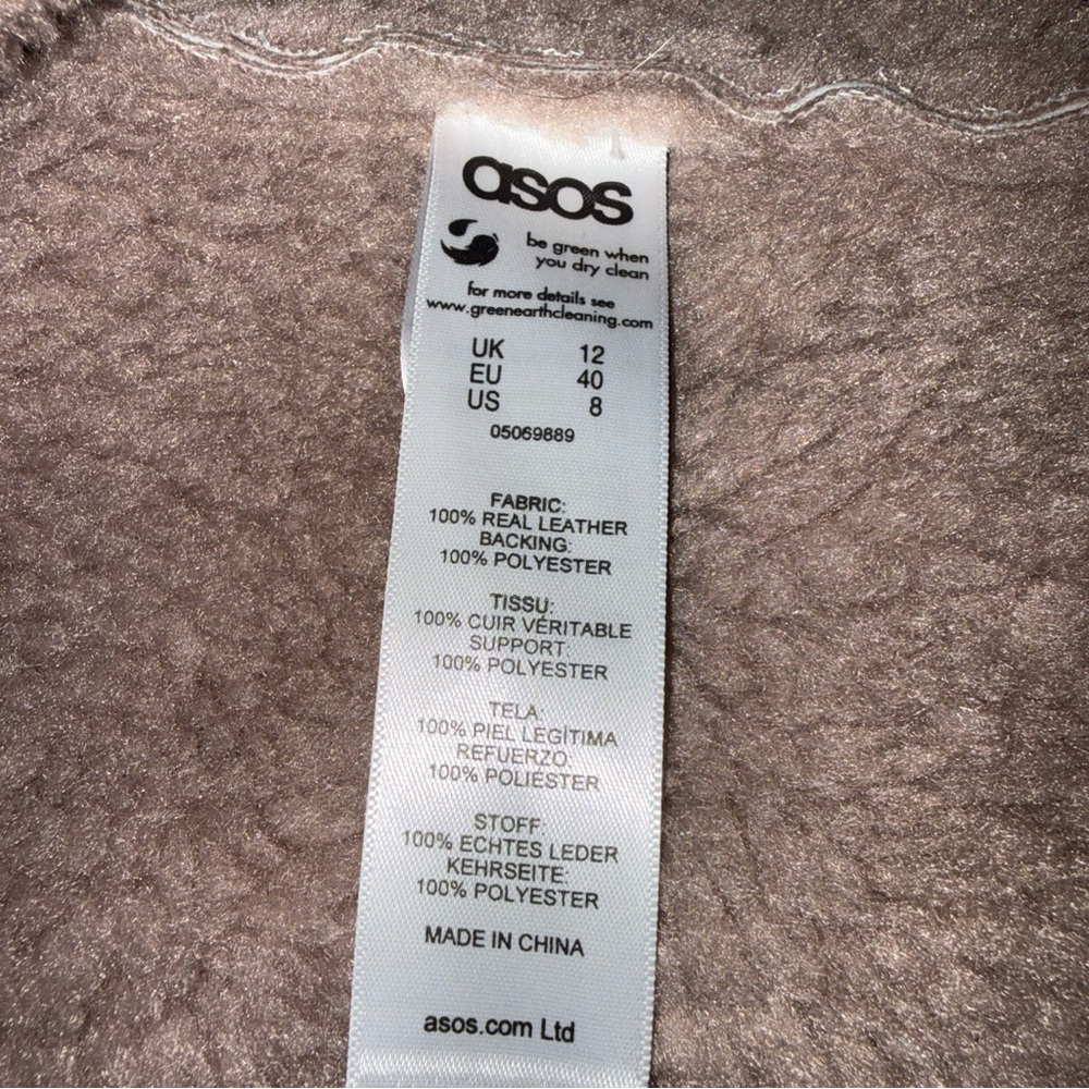 Genuine suede Penny Lane 70’s inspired jacket. Faux shearling. Size 8 - Picture 8 of 9